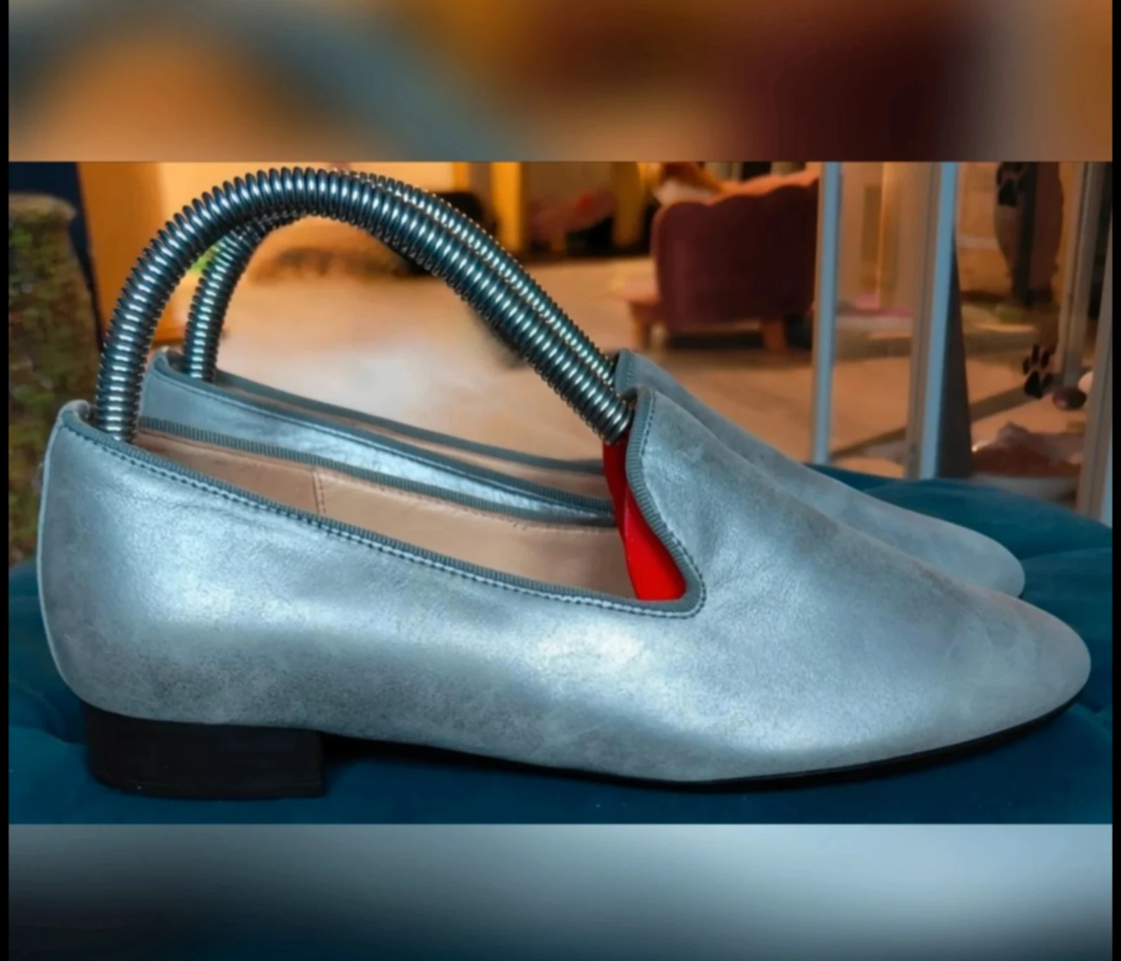Beautiful metallic gray slip-on/loafers Gabor size 37 – photo 7